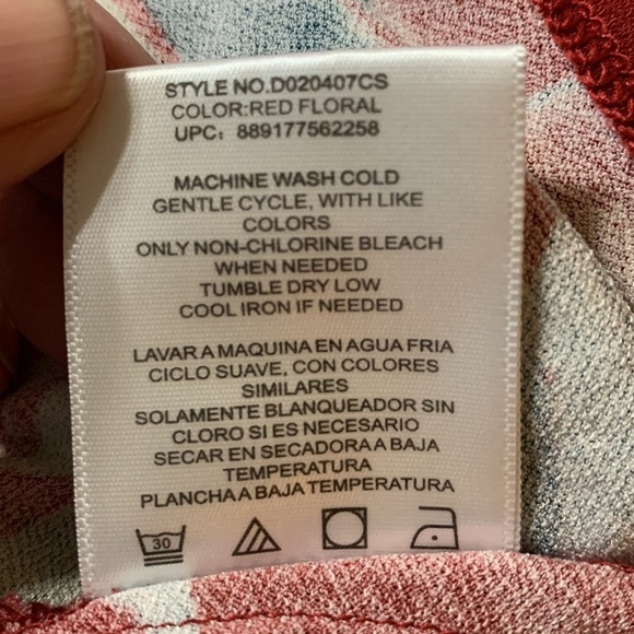 Christian Siriano Floral dress in Size XL, very good condition, some high low - Picture 7 of 7